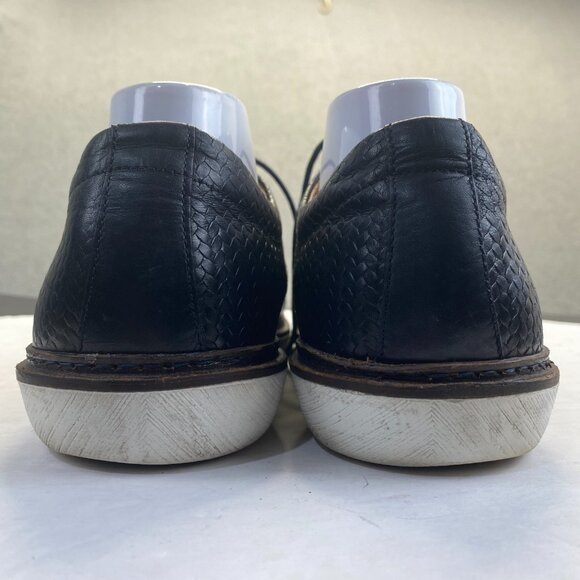 Massimo Dutti Men\'s Oxford shoe. Black Leather Size EU-45 2102/222/400 Lace Up main image 4